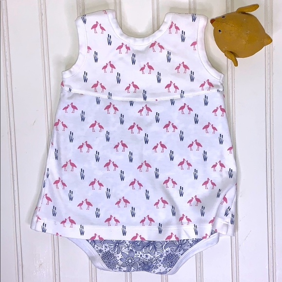 Feather Baby Sleeveless Onesie Dress 6-9 - Picture 8 of 9